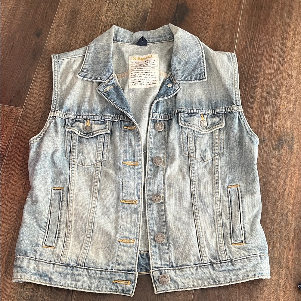 Light Blue Denim Vest